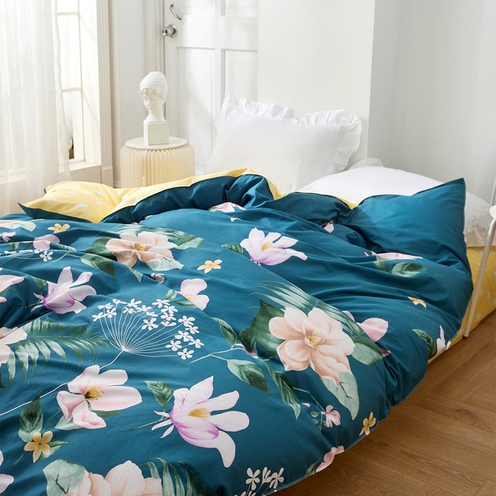 91家纺网 家纺一手货源 找家纺 贝兰仙奴 2025春夏新款全棉纯棉12868印花四件套 深临其境