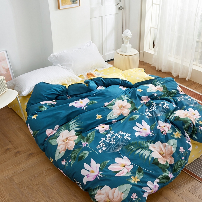 91家纺网 家纺一手货源 找家纺 贝兰仙奴 2025春夏新款全棉纯棉12868印花四件套 深临其境