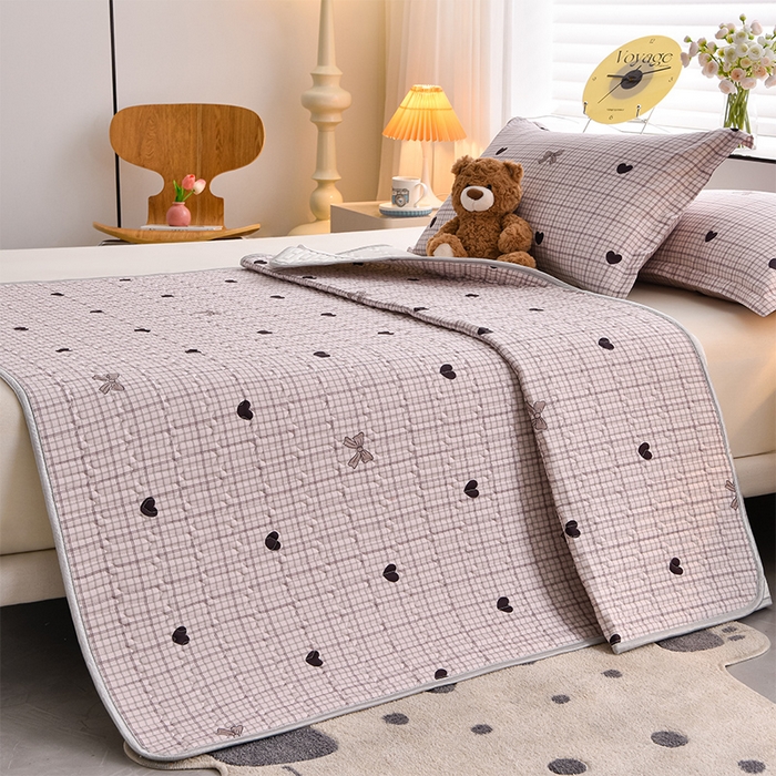 91家纺网 家纺一手货源 找家纺 床笠人家 2025新款全棉夹棉防水床垫 德芙