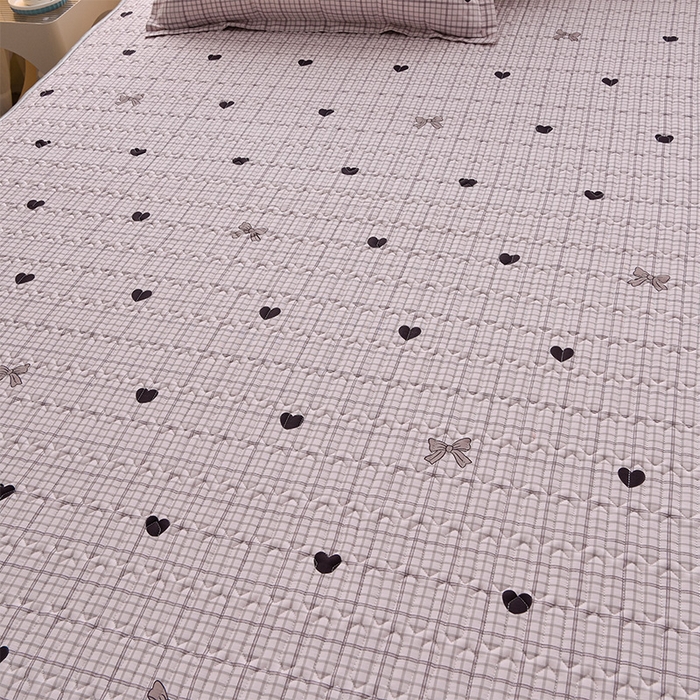 91家纺网 家纺一手货源 找家纺 床笠人家 2025新款全棉夹棉防水床垫 德芙