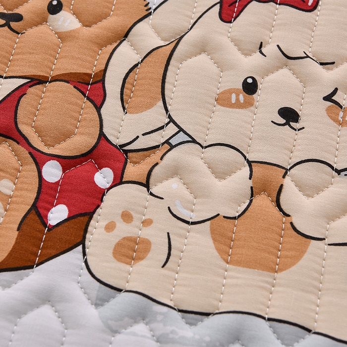 91家纺网 家纺一手货源 找家纺 床笠人家 2025新款全棉夹棉防水床垫 好伙伴