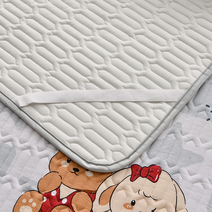 91家纺网 家纺一手货源 找家纺 床笠人家 2025新款全棉夹棉防水床垫 好伙伴