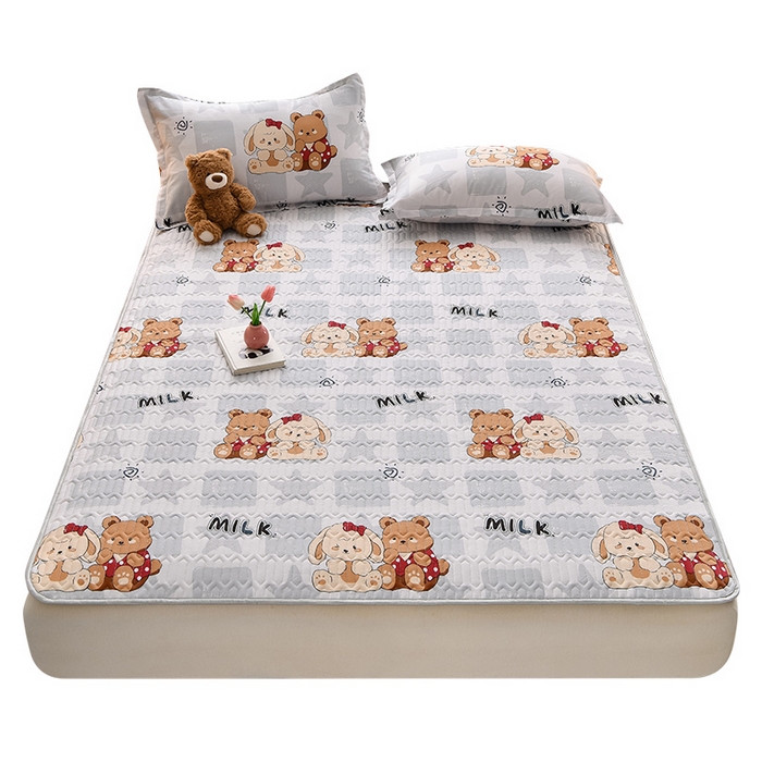 91家纺网 家纺一手货源 找家纺 床笠人家 2025新款全棉夹棉防水床垫 好伙伴