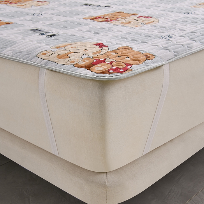 91家纺网 家纺一手货源 找家纺 床笠人家 2025新款全棉夹棉防水床垫 好伙伴