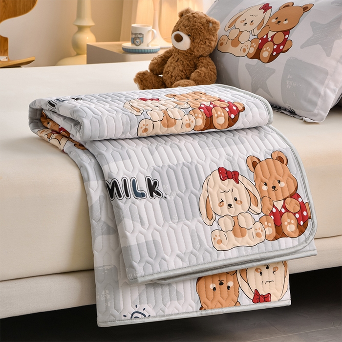 91家纺网 家纺一手货源 找家纺 床笠人家 2025新款全棉夹棉防水床垫 好伙伴