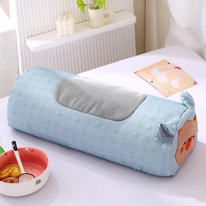 91家纺网 家纺一手货源 找家纺 （总）蔻眠 呆萌猪-夏季凉感丝荞麦护颈枕头成人凉豆豆枕芯