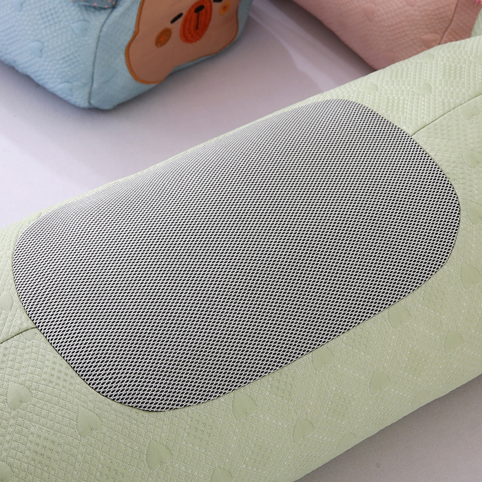 91家纺网 家纺一手货源 找家纺 蔻眠 呆萌猪-夏季凉感丝荞麦护颈枕头成人凉豆豆枕芯 呆萌猪-绿色 25x55cm 甜荞壳