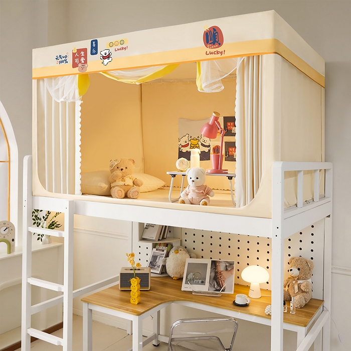 91家纺网 家纺一手货源 找家纺 （总）锦逸家居 2025新款学生宿舍遮光蚊帐（提供买家秀）