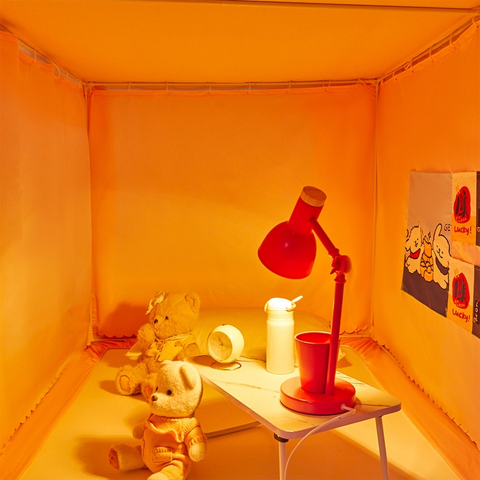 91家纺网 家纺一手货源 找家纺 锦逸家居 2025新款学生宿舍遮光蚊帐（提供买家秀） 快乐生活