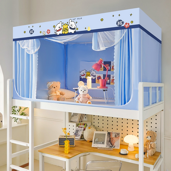 91家纺网 家纺一手货源 找家纺 （总）锦逸家居 2025新款学生宿舍遮光蚊帐（提供买家秀）