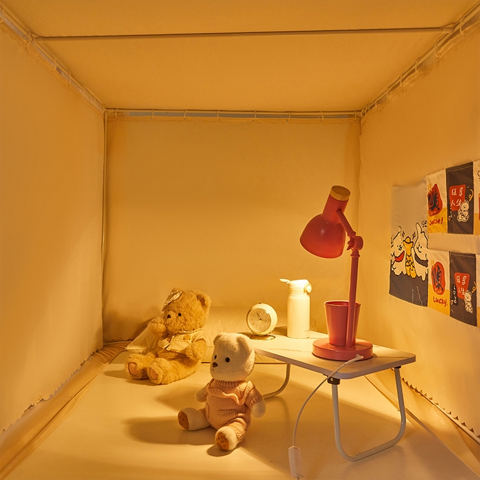 91家纺网 家纺一手货源 找家纺 锦逸家居 2025新款学生宿舍遮光蚊帐（提供买家秀） 元气狗熊