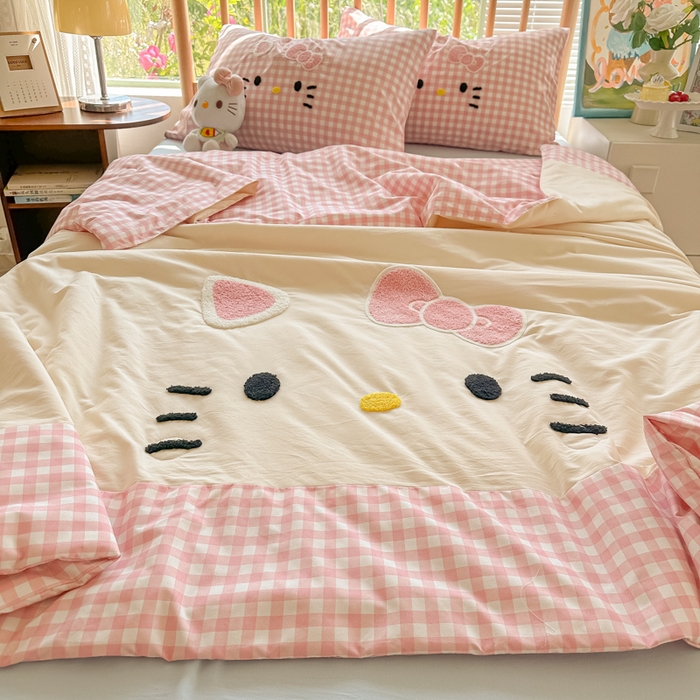 91家纺网 家纺一手货源 找家纺 （总）子钦2025云朵棉爆款拼角毛巾绣夏被场景二