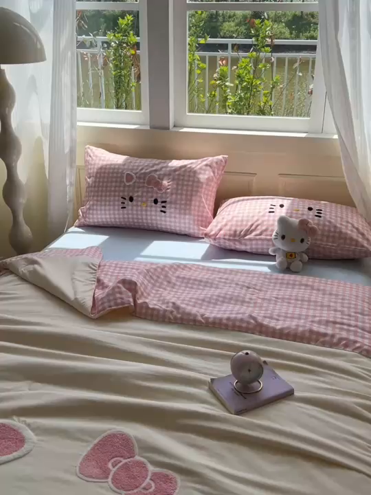 91家纺网 家纺一手货源 找家纺 （总）子钦2025云朵棉爆款拼角毛巾绣夏被场景二