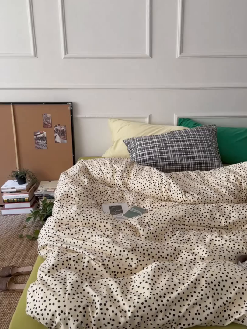 91家纺网 家纺一手货源 找家纺 （总）柚可家居 2025新款数码印花全棉四件套-梦游芝加哥