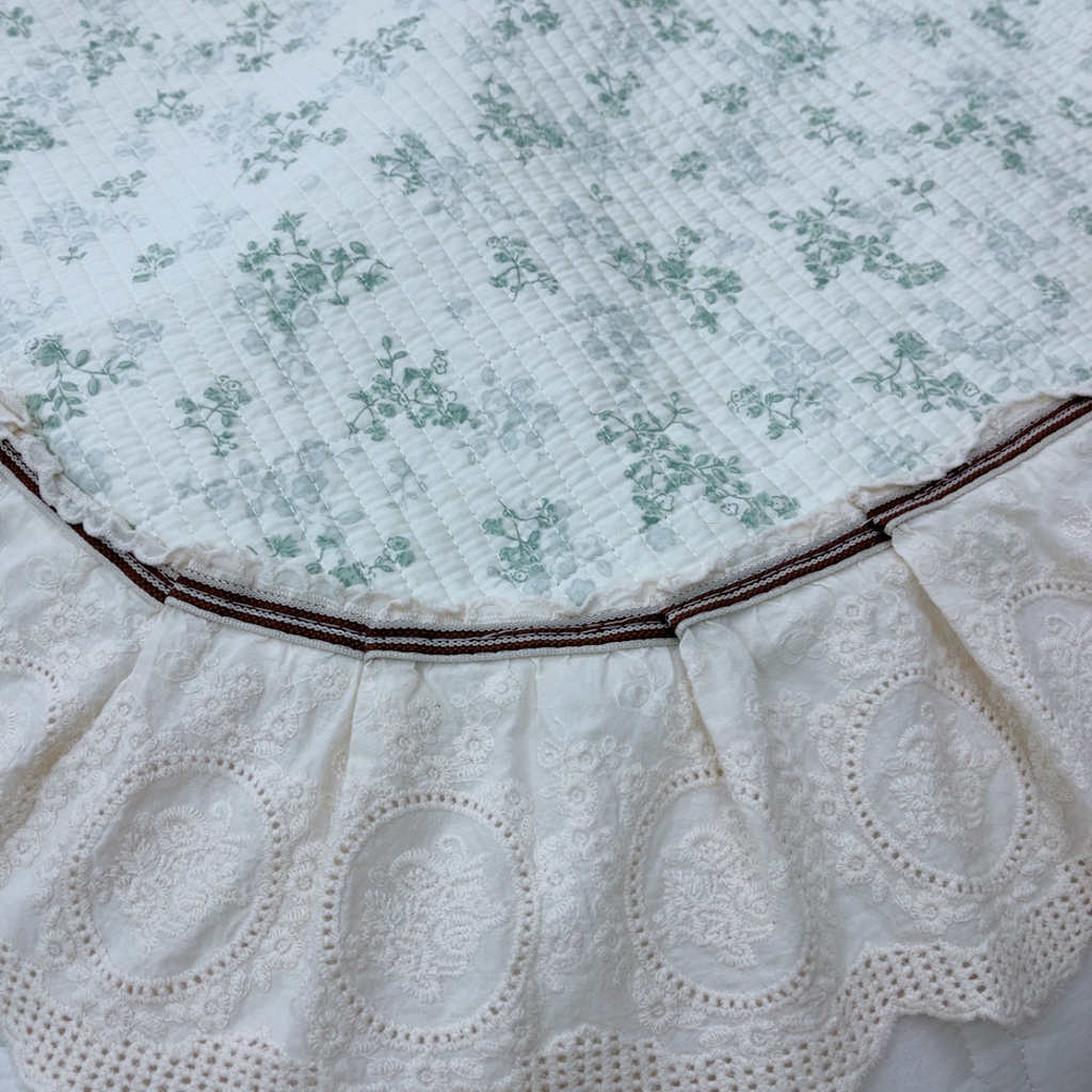 91家纺网 家纺一手货源 找家纺 （总）暖居 2025新款法式13370高密小碎花40支全棉纯棉床盖四件套