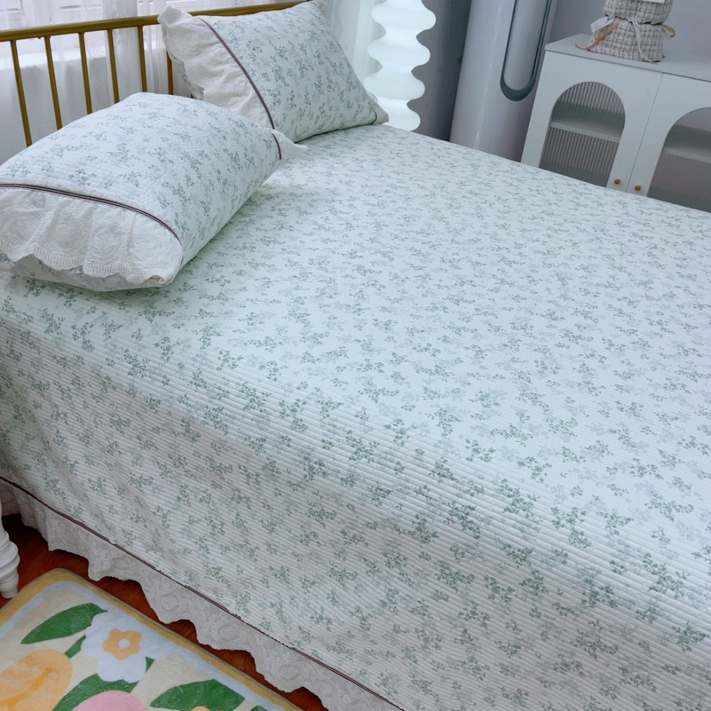 91家纺网 家纺一手货源 找家纺 （总）暖居 2025新款法式13370高密小碎花40支全棉纯棉床盖四件套