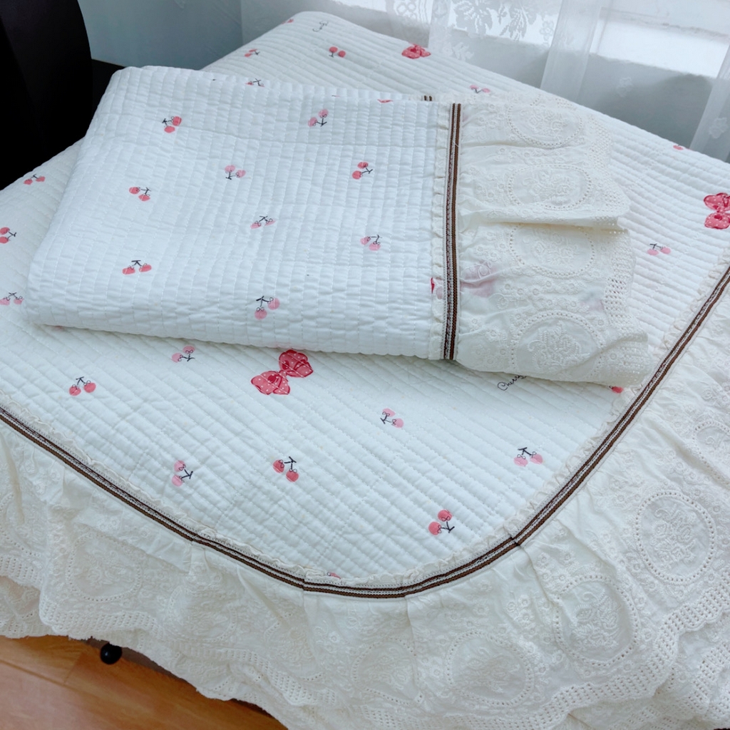 91家纺网 家纺一手货源 找家纺 （总）暖居 2025新款法式13370高密小碎花40支全棉纯棉床盖四件套