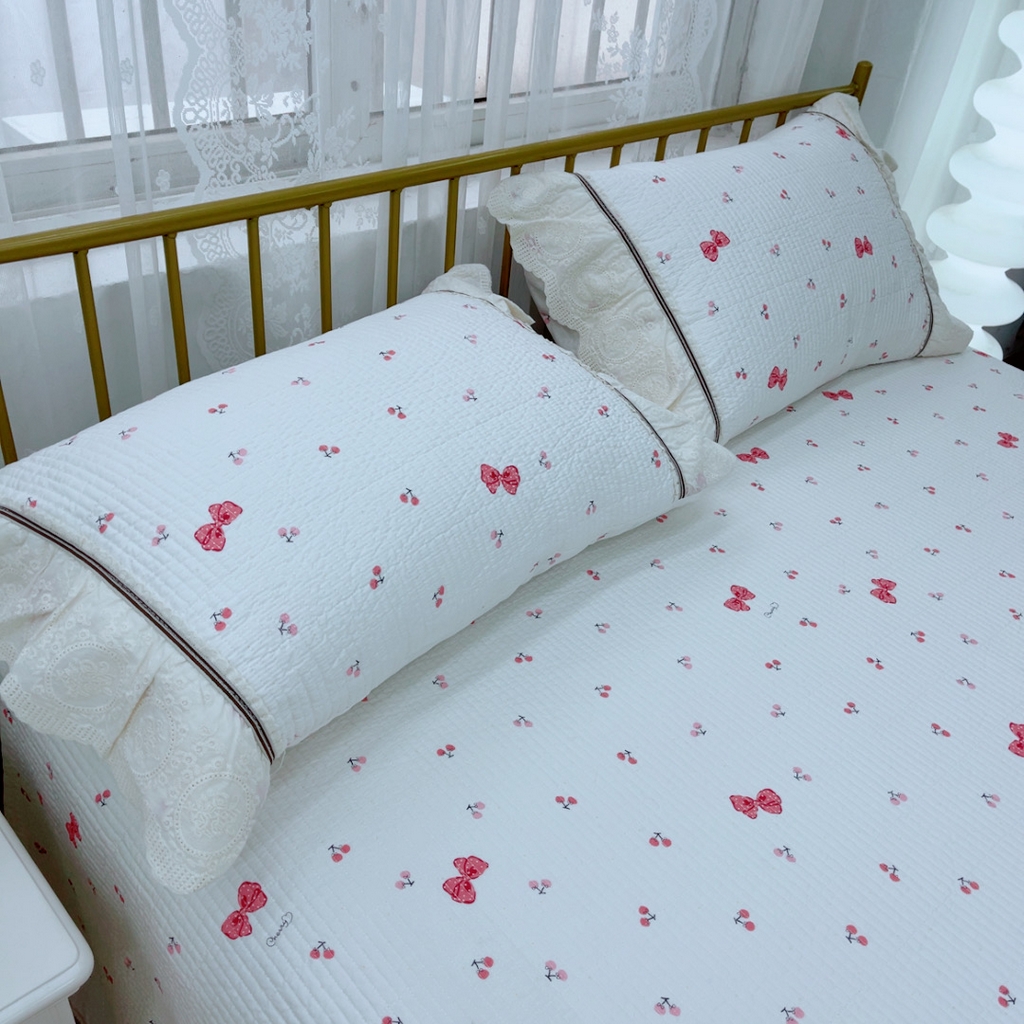 91家纺网 家纺一手货源 找家纺 暖居 2025新款法式13370高密小碎花40支全棉纯棉床盖四件套 可可小姐