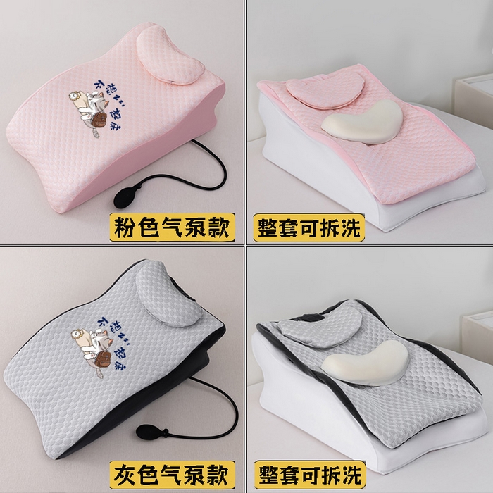 91家纺网 家纺一手货源 找家纺 2025新款冰豆豆人体工学趴睡枕枕芯汇总（联系厂家代发包邮） M53黑+气囊
