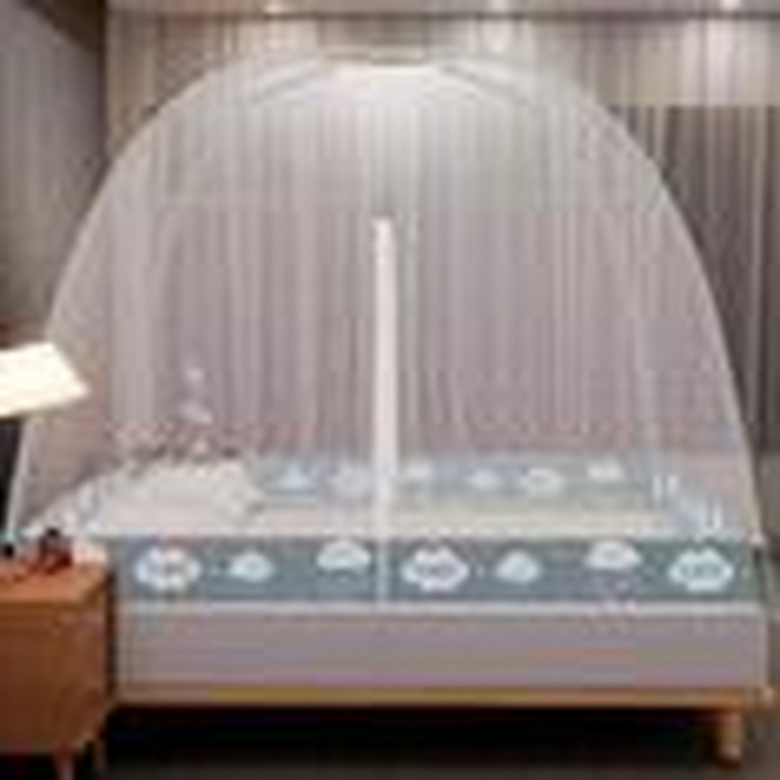 91家纺网 家纺一手货源 找家纺 （总）富缘娜 2025新款免安装蒙古包蚊帐系列-防蚊布款