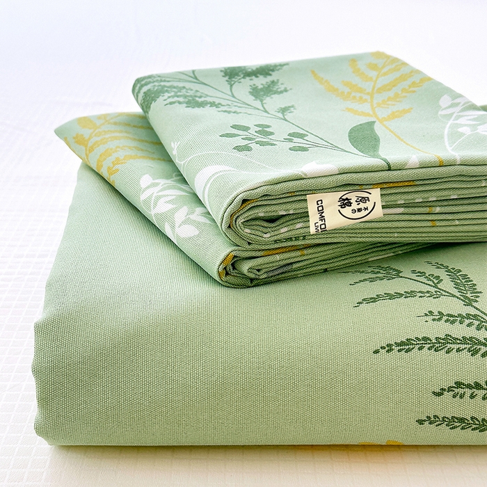 91家纺网 家纺一手货源 找家纺 （总）家贝爱2025原棉印花老粗布床单凉席三件套