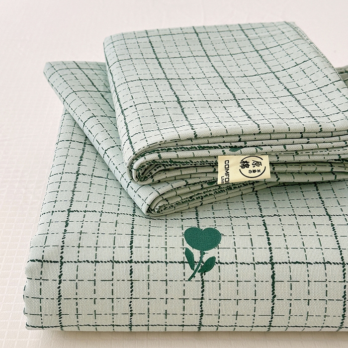 91家纺网 家纺一手货源 找家纺 （总）家贝爱2025原棉印花老粗布床单凉席三件套