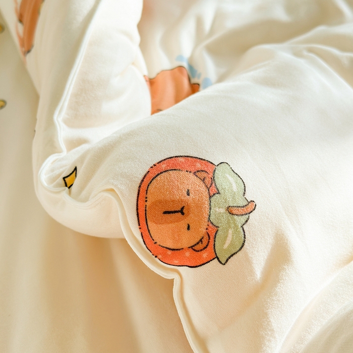 91家纺网 家纺一手货源 找家纺  提供买家秀爆款花型不断货A类母婴级宝宝被针织棉夏被空调被春秋被冬被大豆被被子被芯 卡皮巴拉【A类针织棉面料母婴可用】