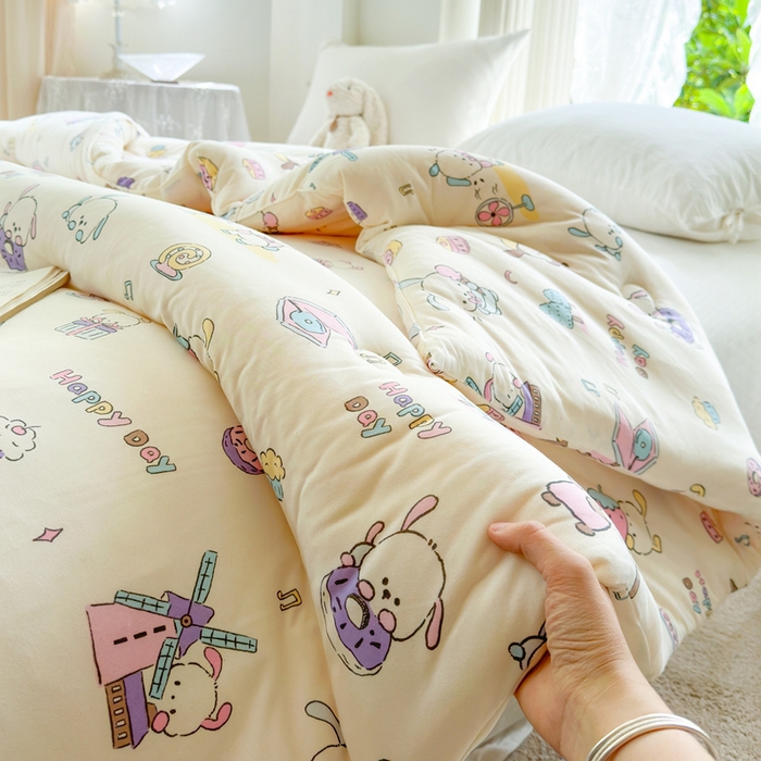 91家纺网 家纺一手货源 找家纺  提供买家秀爆款花型不断货A类母婴级宝宝被针织棉夏被空调被春秋被冬被大豆被被子被芯 萌宠世界【A类针织棉面料母婴可用】