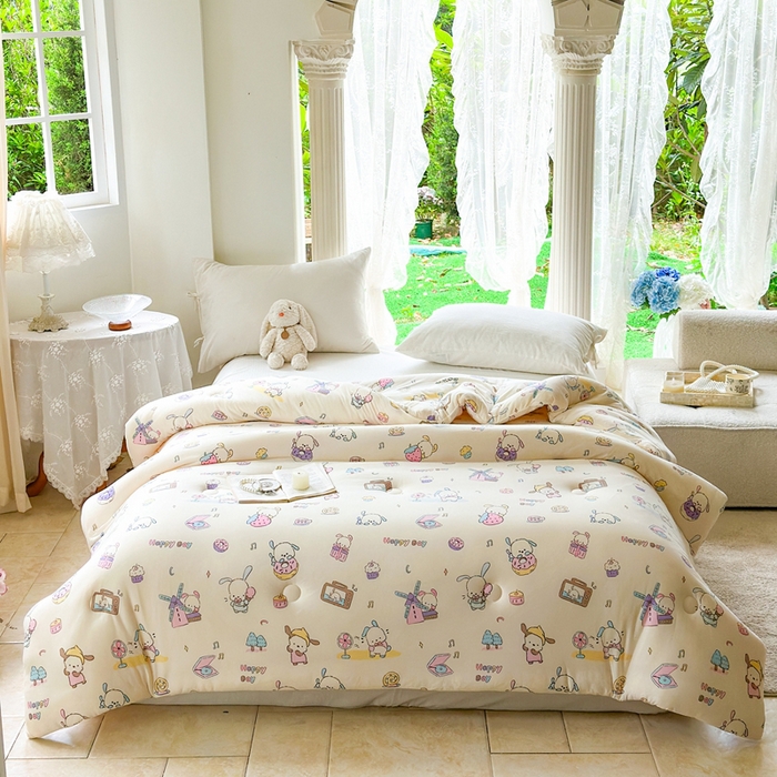 91家纺网 家纺一手货源 找家纺  提供买家秀爆款花型不断货A类母婴级宝宝被针织棉夏被空调被春秋被冬被大豆被被子被芯 萌宠世界【A类针织棉面料母婴可用】