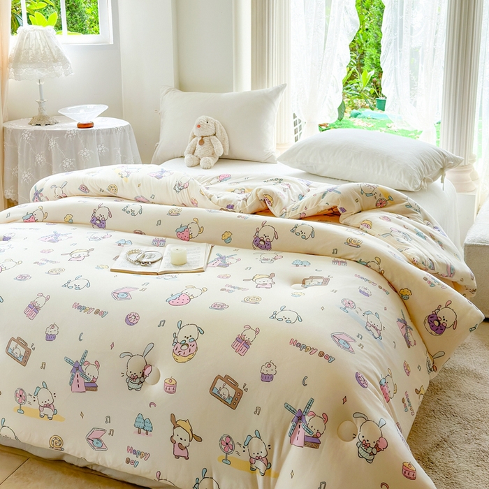 91家纺网 家纺一手货源 找家纺  提供买家秀爆款花型不断货A类母婴级宝宝被针织棉夏被空调被春秋被冬被大豆被被子被芯 萌宠世界【A类针织棉面料母婴可用】