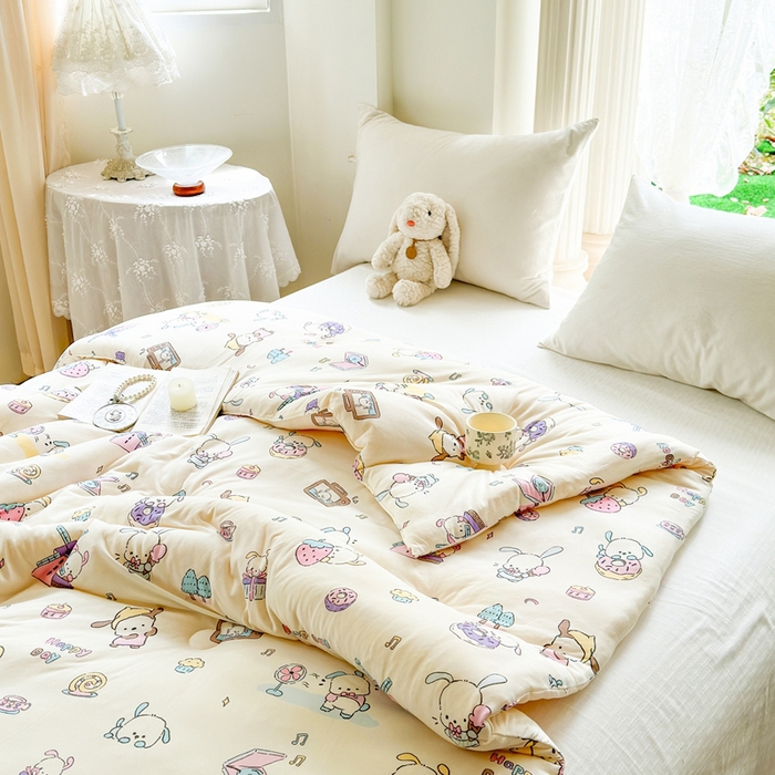 91家纺网 家纺一手货源 找家纺  提供买家秀爆款花型不断货A类母婴级宝宝被针织棉夏被空调被春秋被冬被大豆被被子被芯 萌宠世界【A类针织棉面料母婴可用】