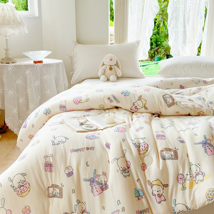 91家纺网 家纺一手货源 找家纺  提供买家秀爆款花型不断货A类母婴级宝宝被针织棉夏被空调被春秋被冬被大豆被被子被芯 萌宠世界【A类针织棉面料母婴可用】