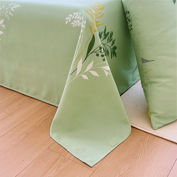 91家纺网 家纺一手货源 找家纺 （总）家贝爱2025原棉印花老粗布床单凉席三件套