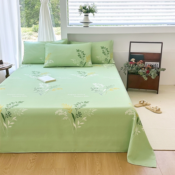 91家纺网 家纺一手货源 找家纺 （总）家贝爱2025原棉印花老粗布床单凉席三件套