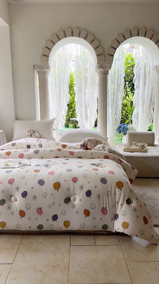 91家纺网 家纺一手货源 找家纺  提供买家秀爆款花型不断货A类母婴级宝宝被针织棉夏被空调被春秋被冬被大豆被被子被芯 七彩南瓜【A类针织棉面料母婴可用】