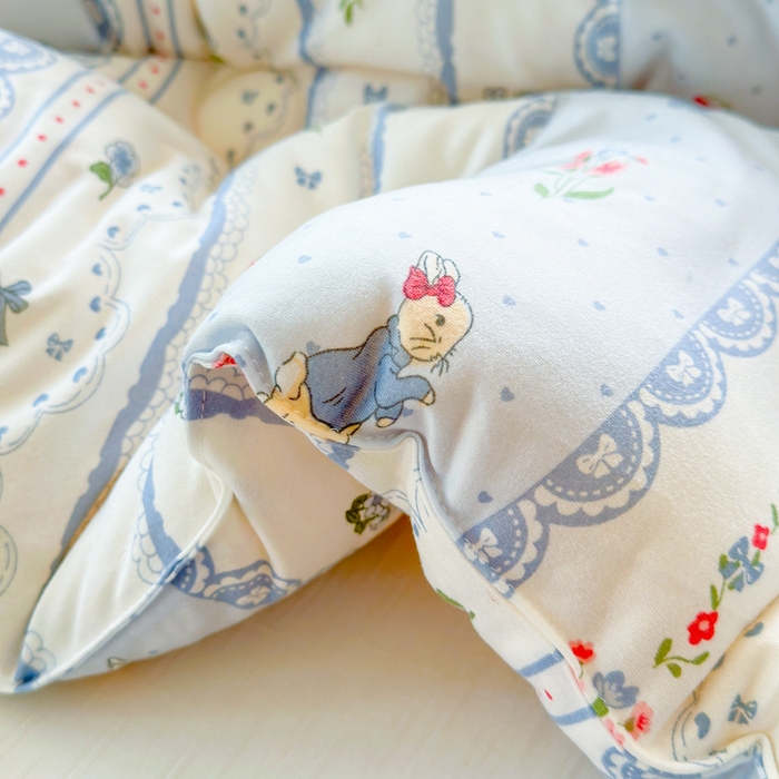 91家纺网 家纺一手货源 找家纺  提供买家秀爆款花型不断货A类母婴级宝宝被针织棉夏被空调被春秋被冬被大豆被被子被芯 童话小兔【A类针织棉面料母婴可用】