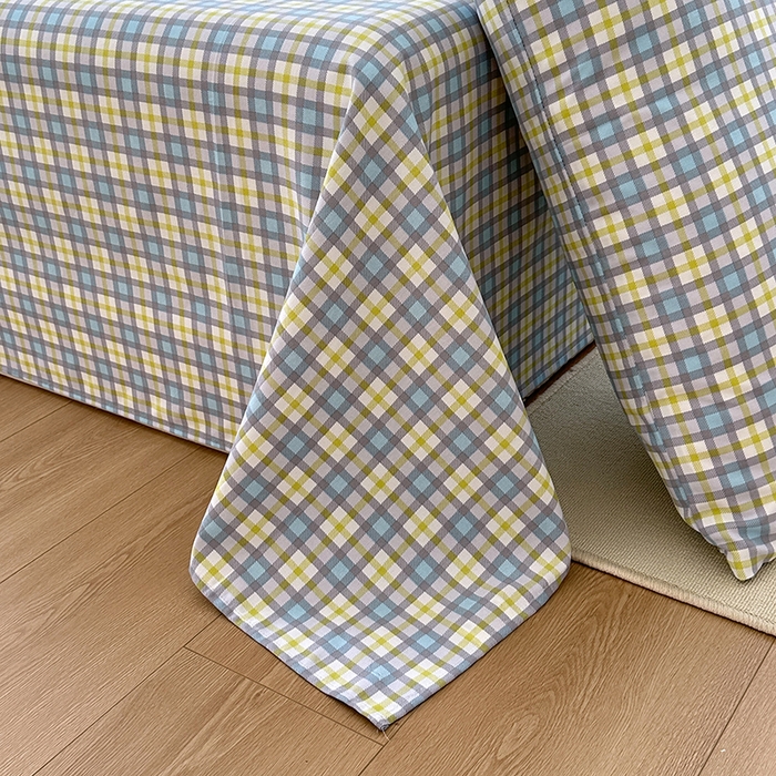 91家纺网 家纺一手货源 找家纺 家贝爱2025原棉印花老粗布床单凉席三件套 瑞格聚福