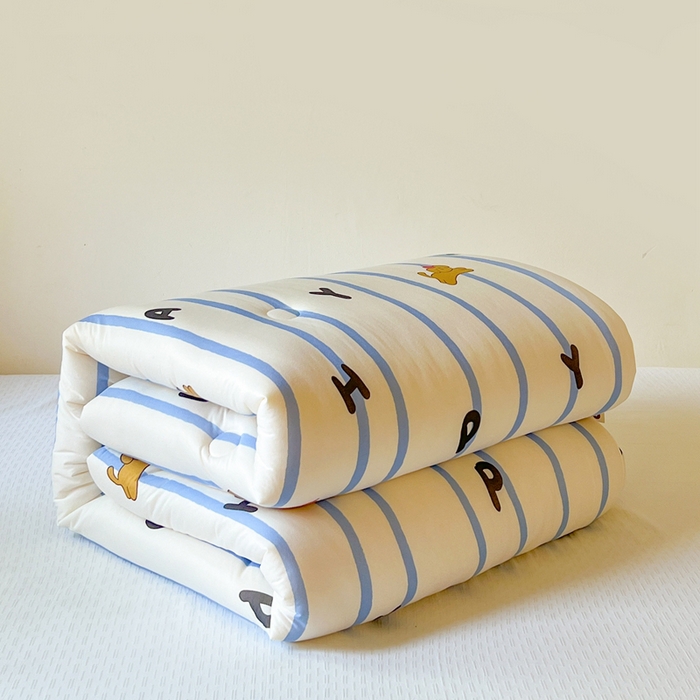  提供买家秀爆款花型不断货A类母婴级宝宝被针织棉夏被空调被春秋被冬被大豆被被子被芯 小狗音符【A类针织棉面料母婴可用】