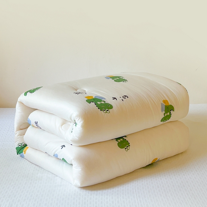  提供买家秀爆款花型不断货A类母婴级宝宝被针织棉夏被空调被春秋被冬被大豆被被子被芯 小龙仔【A类针织棉面料母婴可用】