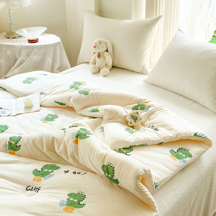 91家纺网 家纺一手货源 找家纺  提供买家秀爆款花型不断货A类母婴级宝宝被针织棉夏被空调被春秋被冬被大豆被被子被芯 小龙仔【A类针织棉面料母婴可用】