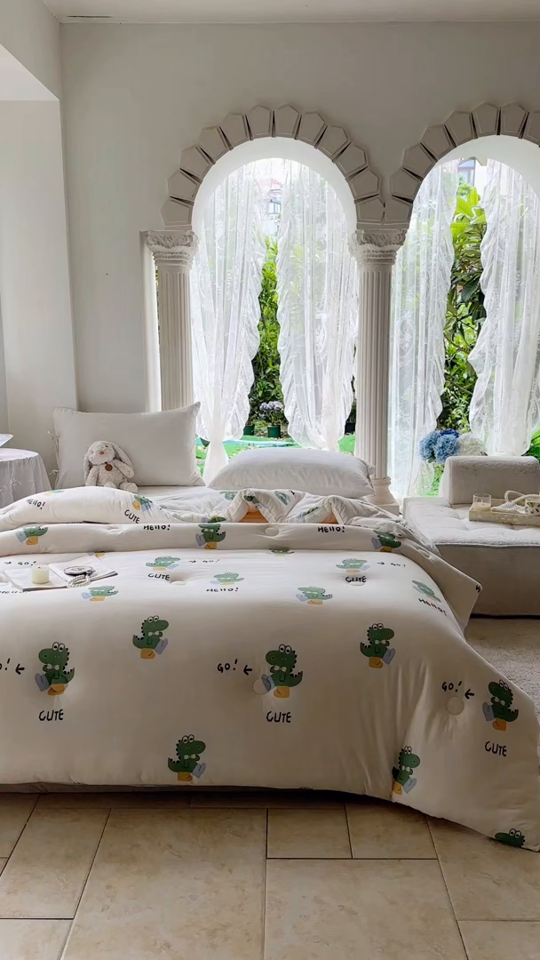 91家纺网 家纺一手货源 找家纺  提供买家秀爆款花型不断货A类母婴级宝宝被针织棉夏被空调被春秋被冬被大豆被被子被芯 小龙仔【A类针织棉面料母婴可用】