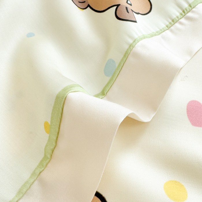 91家纺网 家纺一手货源 找家纺 慕尚2025儿童大版天丝枕套 卡皮鸭