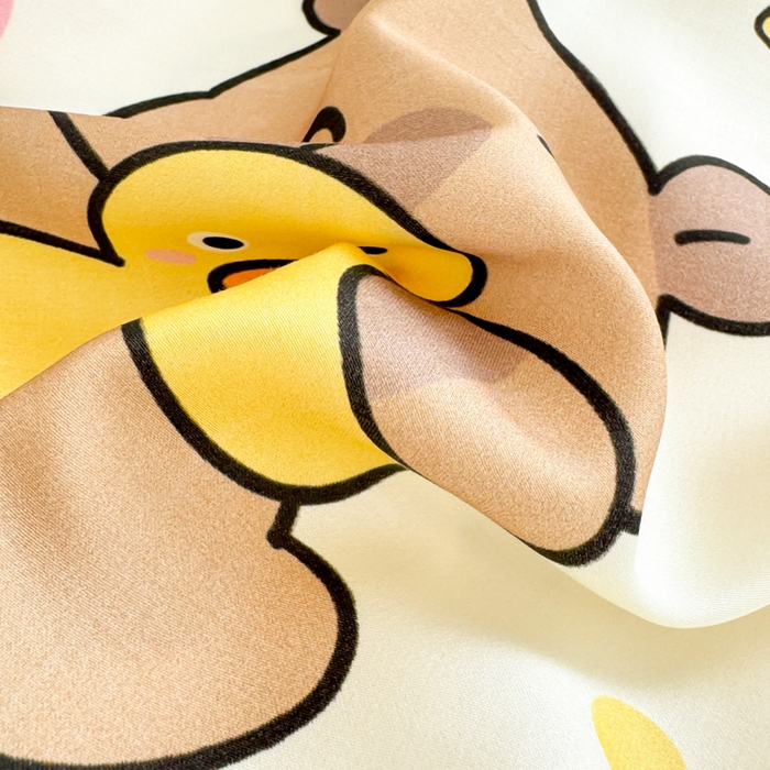 91家纺网 家纺一手货源 找家纺 慕尚2025儿童大版天丝枕套 卡皮鸭