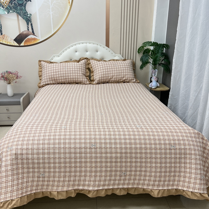 91家纺网 家纺一手货源 找家纺 寝居阁 2025新款床盖四件套 温迪格调