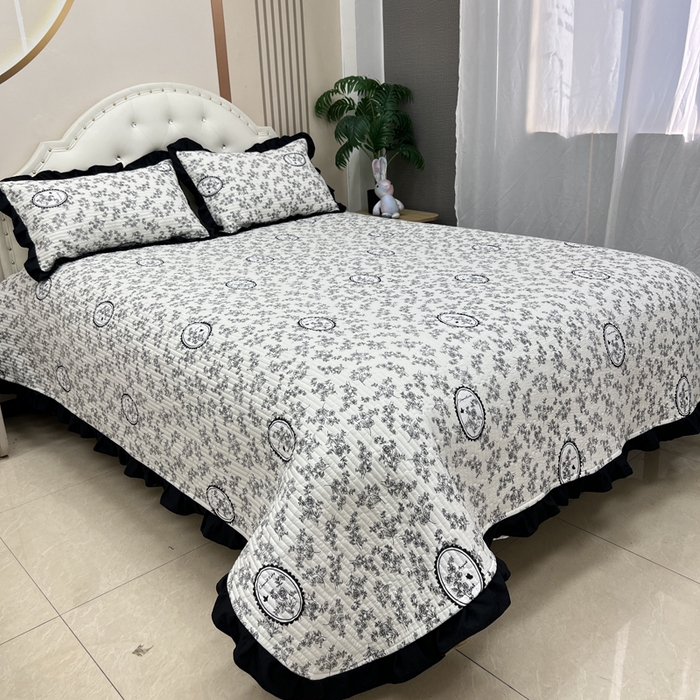 91家纺网 家纺一手货源 找家纺 寝居阁 2025新款床盖四件套 安娜庄园