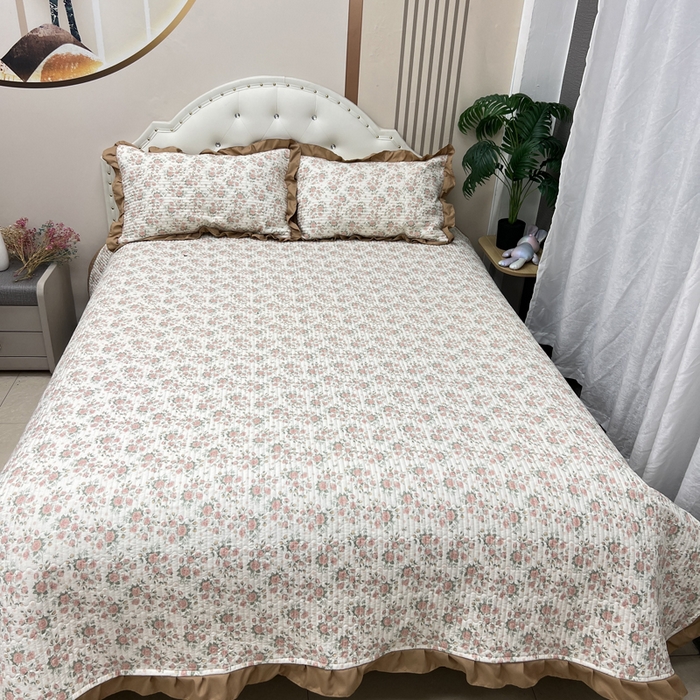 91家纺网 家纺一手货源 找家纺 寝居阁 2025新款床盖四件套 巴黎恋人