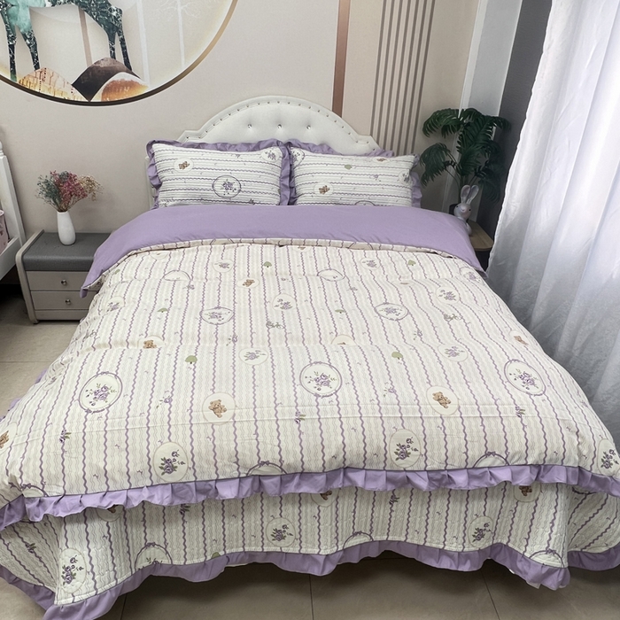 寝居阁 2025新款床盖四件套 欢乐小熊