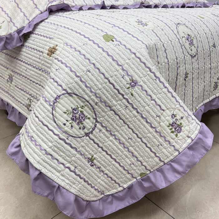 91家纺网 家纺一手货源 找家纺 寝居阁 2025新款床盖四件套 欢乐小熊