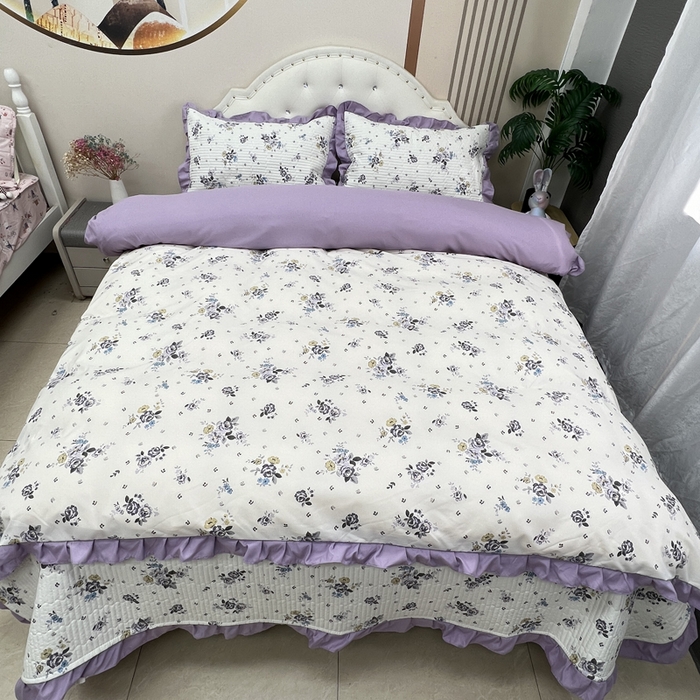 91家纺网 家纺一手货源 找家纺 寝居阁 2025新款床盖四件套 千百意