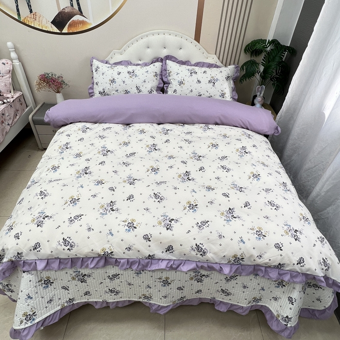 91家纺网 家纺一手货源 找家纺 寝居阁 2025新款床盖四件套 千百意